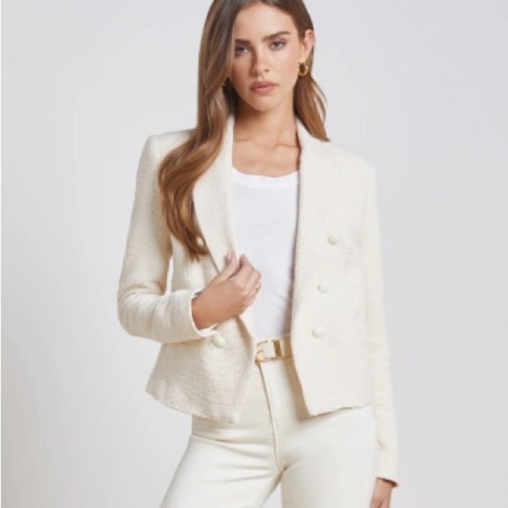 NWT Cream Open-Front Blazer